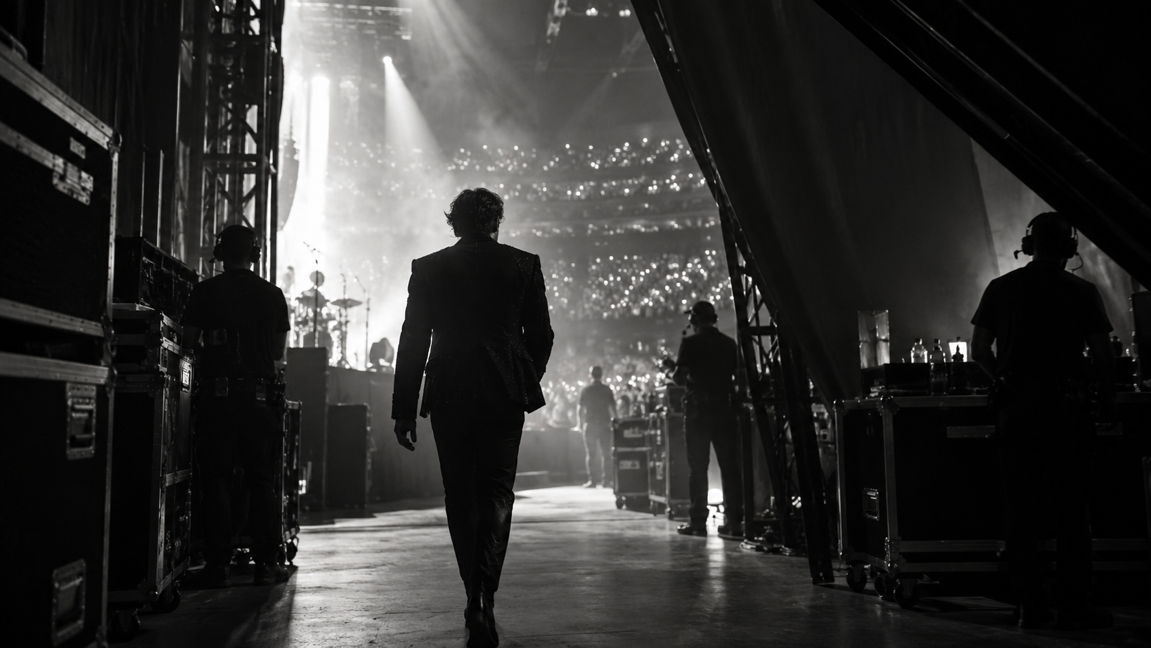 Backstage bei einem Live-Entertainment-Event